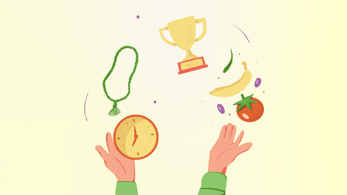 juggling, time, illustration,
