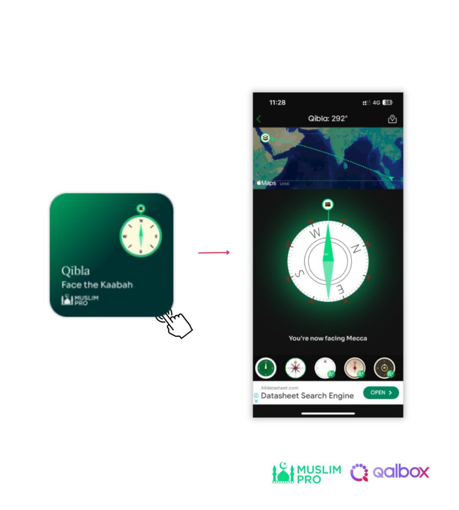 home widget qibla Updated Muslim Pro Widgets for iOS Users