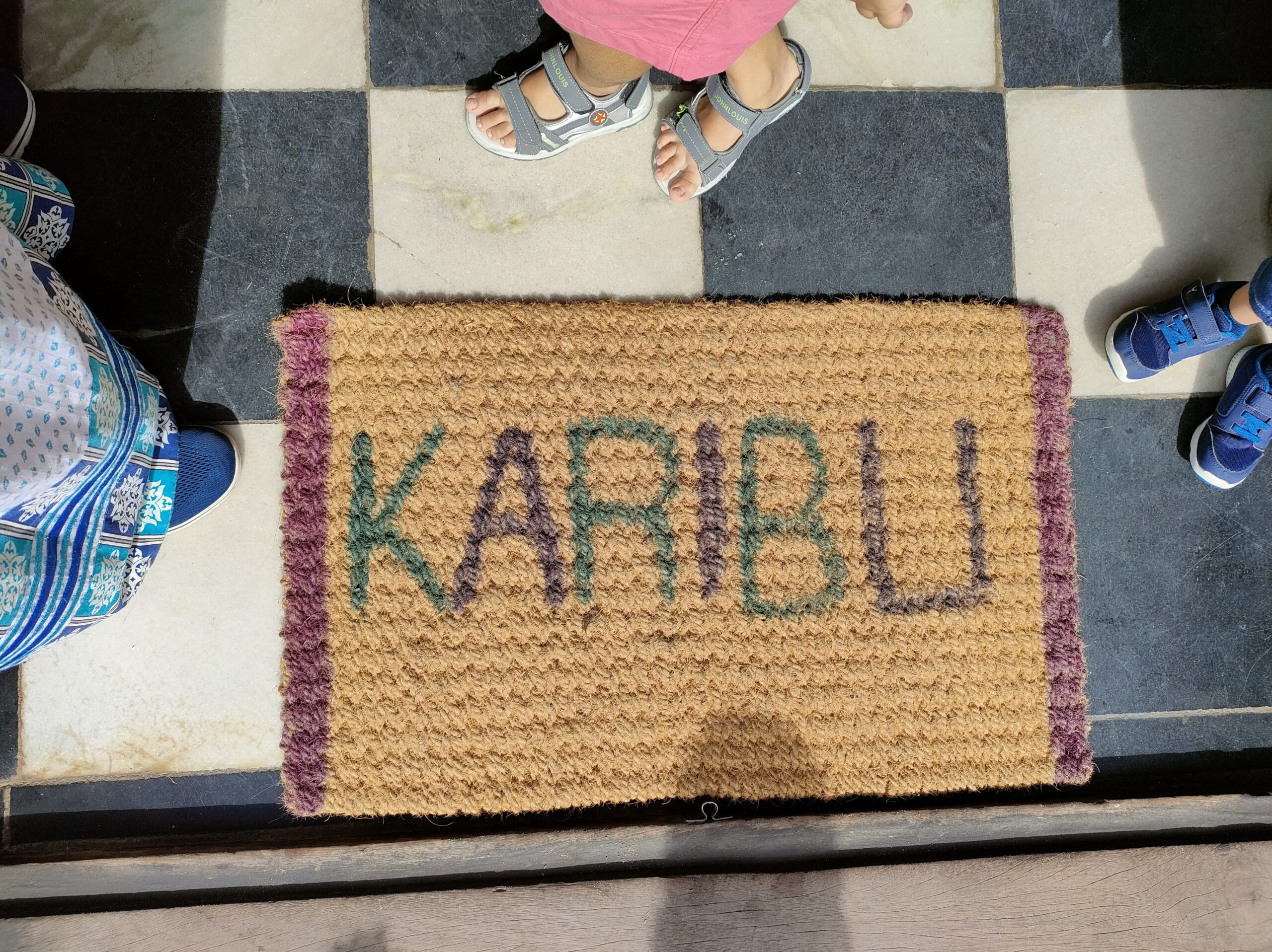 straw mat ,karibu, africa, zanzibar, welcome