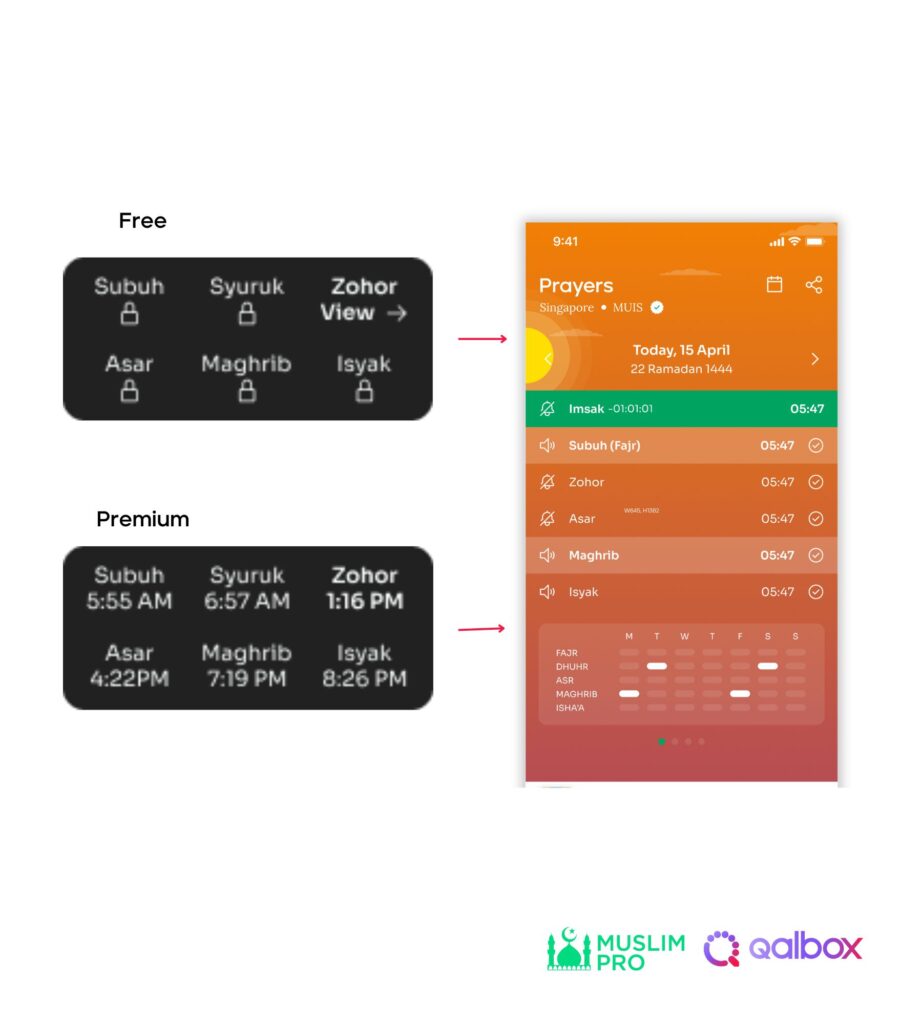 lock widget all prayer times Updated Muslim Pro Widgets for iOS Users
