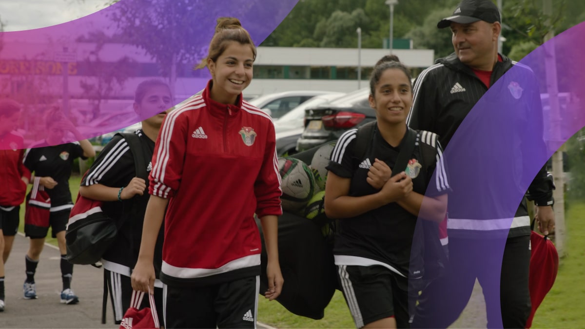 A still from 17 Goals For Girls, which is available to stream on Qalbox.