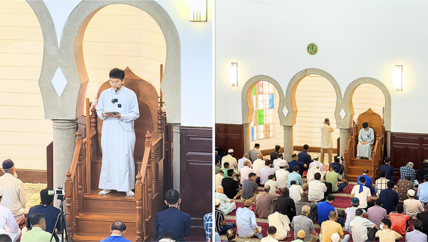 Friday sermon delivered in both English and Mandarin. 