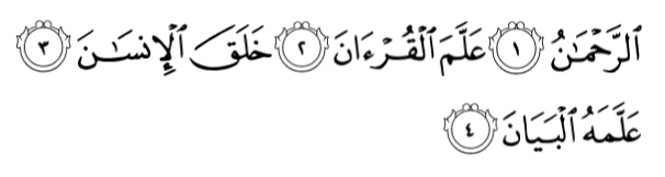 Surah Ar-Rahman Verse 1-4