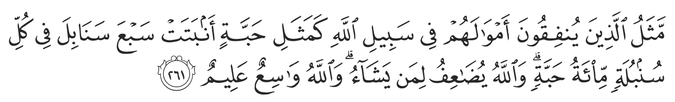 surah al-baqarah verse 261