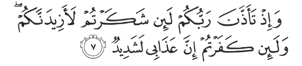 Surah Ibrahim Verse 7