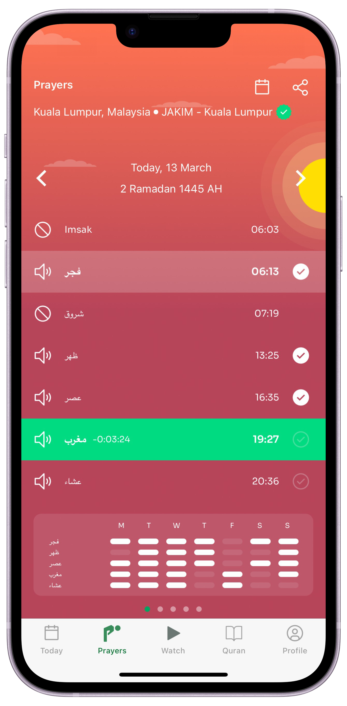 Verified Prayer Times